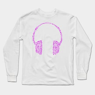 music notes headphone Long Sleeve T-Shirt